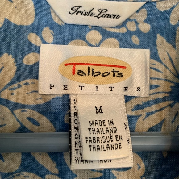 Talbots petites 100% linen. Size medium. - Picture 3 of 4